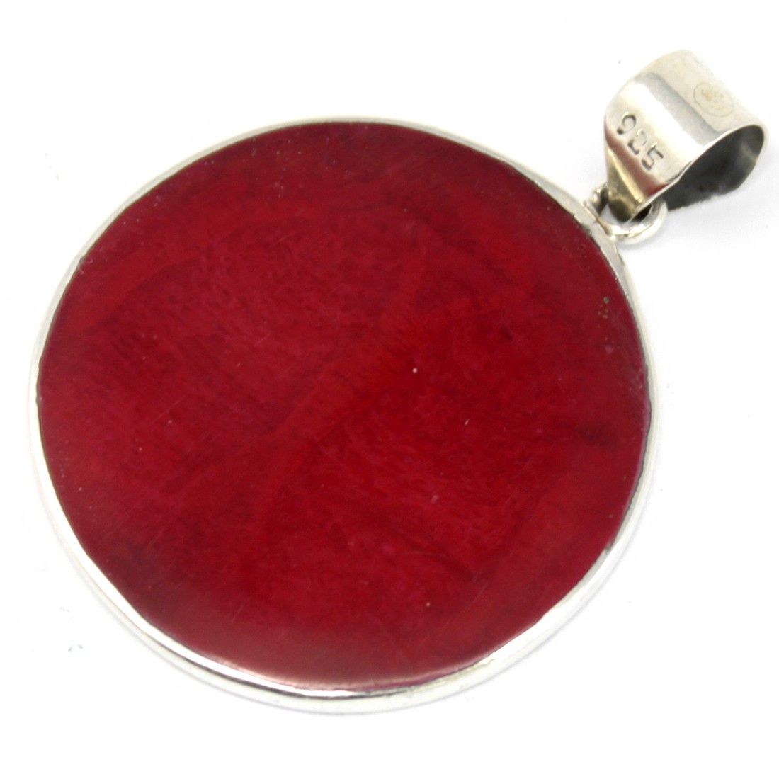 Tree of Life Silver Pendent 30mm - Coral Effect – Bild 4